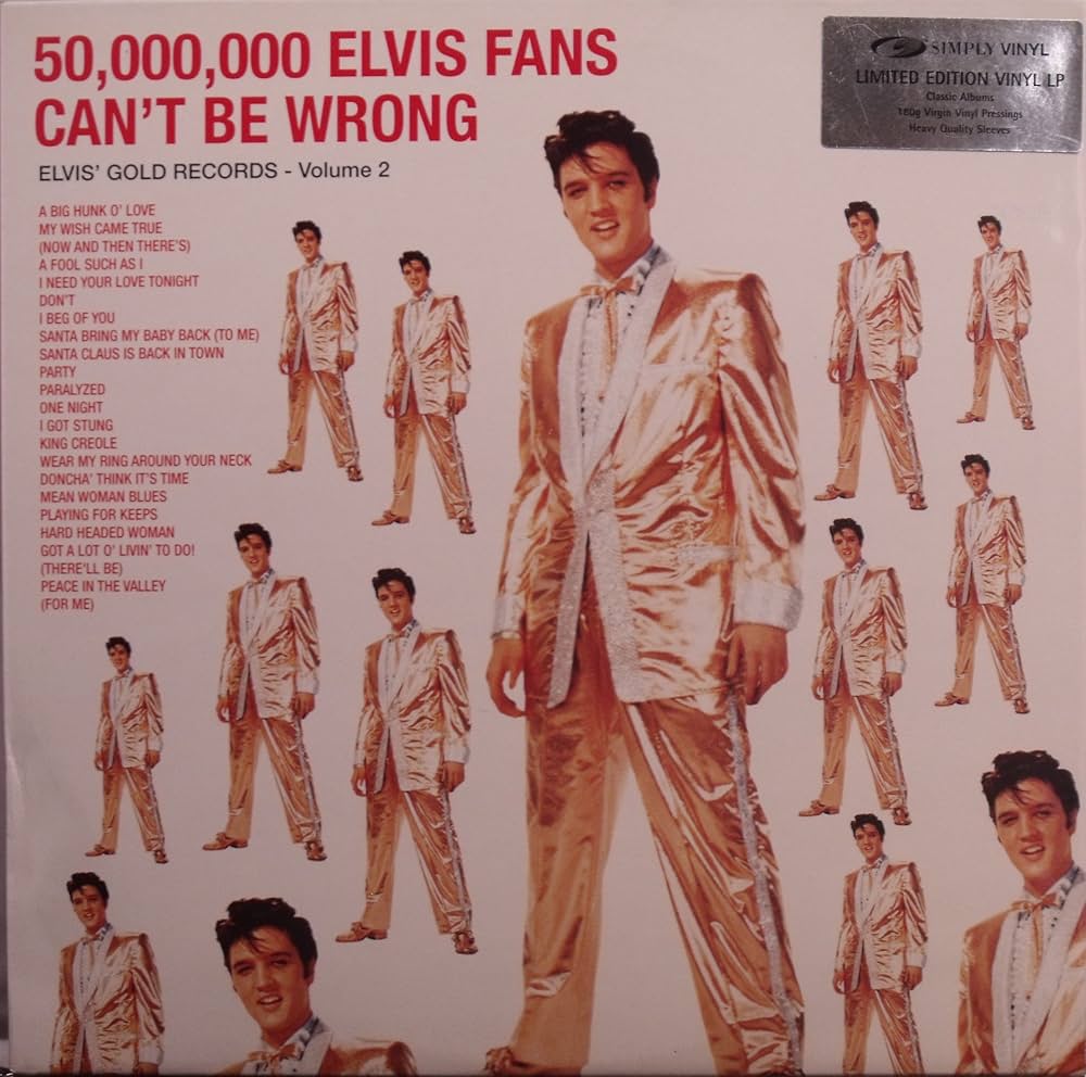 Elvis Presley Golden Records Vol.2 UK盤LP ELVIS PRESLEY Elvis Golden Records Volume 2 LP by Elvis